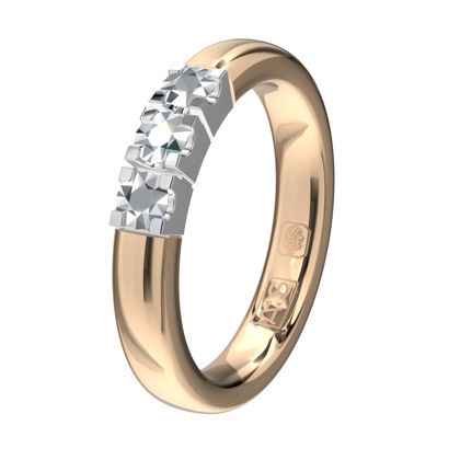 Glinsterende geheel witte Memoirering 11133. Laat jij jouw unieke Memoirering meegroeien met al die mooie momenten in je leven?