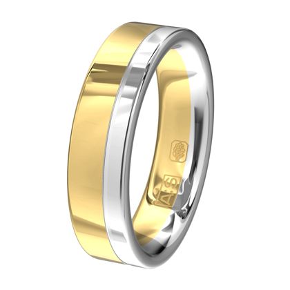 Wow! Wat een blikvanger aan jouw vinger met deze schitterende bicolor ring!